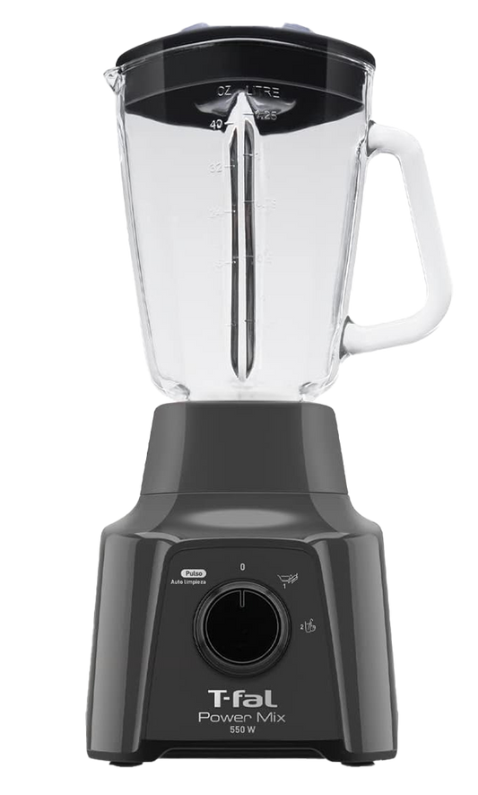 Licuadora T-fal ln2838mx 550w negro 2vel+pulso vidrio 1.25lt