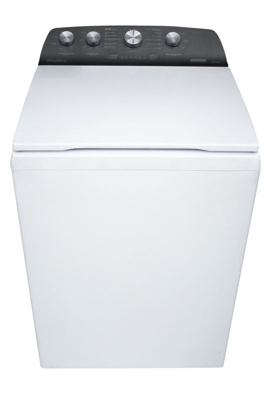LAVADORA WHIRLPOOL 8MWTW1934MJM 19KG AUT BLANCO TINA INOX TAPA CIEGA