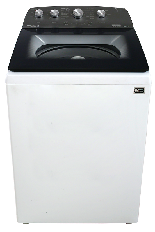 LAVADORA WHIRLPOOL 8MWTW2024WJM 20KG AUT BLANCO TINA INOX TAPA CRISTAL