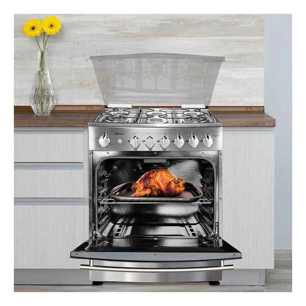 Estufa Koblenz 30 Pulgadas Piso Madrid Air Fryer 6 Quemadores Inox EK-8131MD-IIRIE - Ekar de Gas