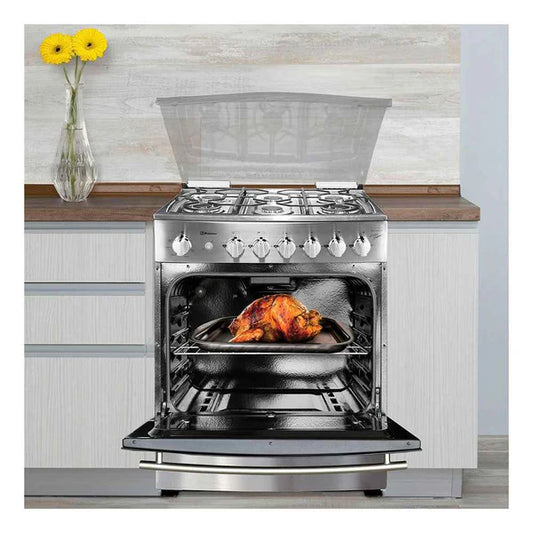 Estufa Koblenz 30 Pulgadas Piso Madrid Air Fryer 6 Quemadores Inox EK-8131MD-IIRIE - Ekar de Gas