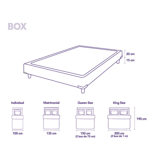 BOX THERAPEDIC UNIVERSAL NAVI/P BAJO NEGRO
