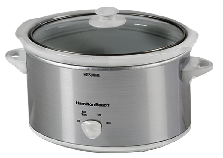 Olla Hamiltonbeach 33140v 1.8kg blanco inox lenta coccion