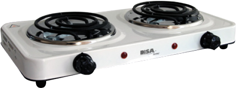 Parrilla electrica Disa 19010158 2quemadores blanco