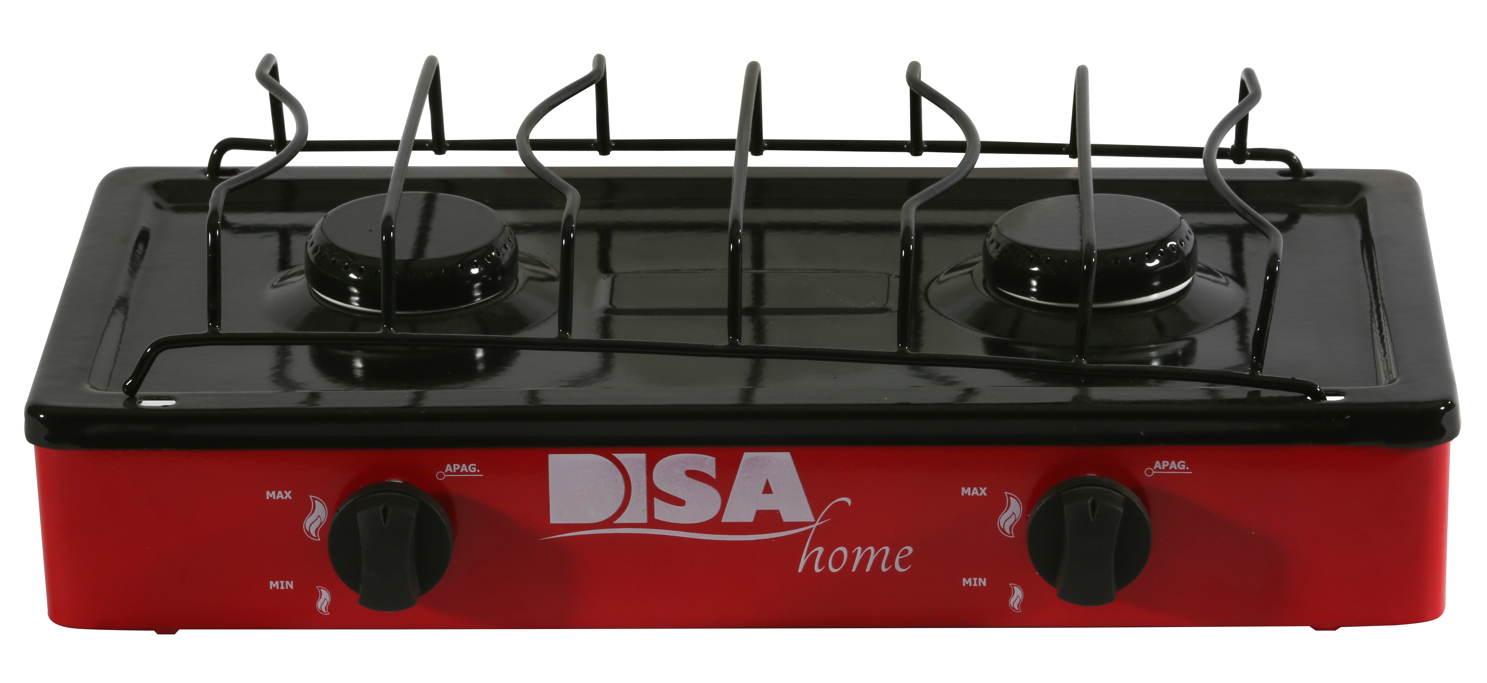 PARRILLA DISA 02-02-0-100 2QUEMADORES ROJO