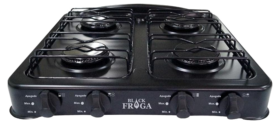 Parrilla fraga black p504 negro 4quemadores