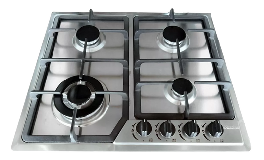 PARRILLA MAXIMS JZBS4A EMPOTRE INOX 4QUEMADORES 59X51CM PARRILLAS FUNDICION