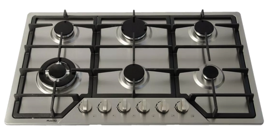 PARRILLA MAXIMS JZBS6A EMPOTRE INOX 6QUEMADORES 86X51CM PARRILLA FUNDICION