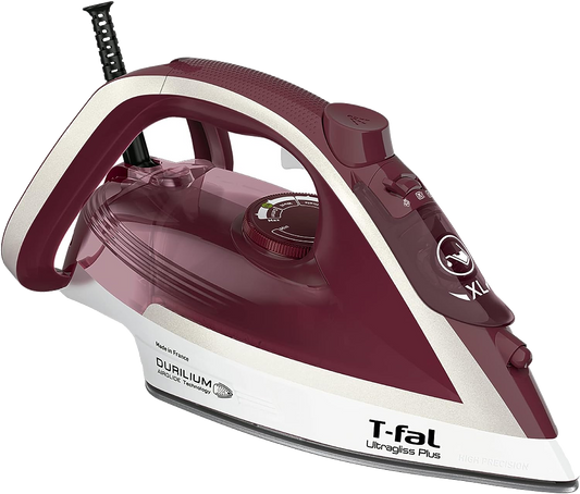 PLANCHA T-FAL FV6811X0 ULTRAGLISS 1800W ROJO AUTO APAGADO VAPOR VERTICAL GOLPE VAPOR AUTOLIMPIEZA