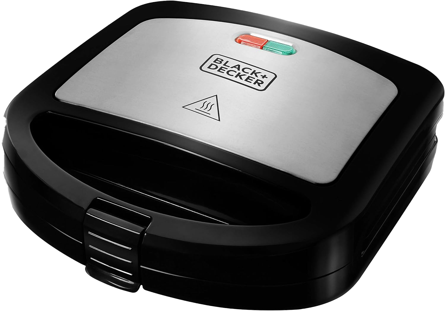 Sandwichera Black&decker sm24530 2porciones negro inox