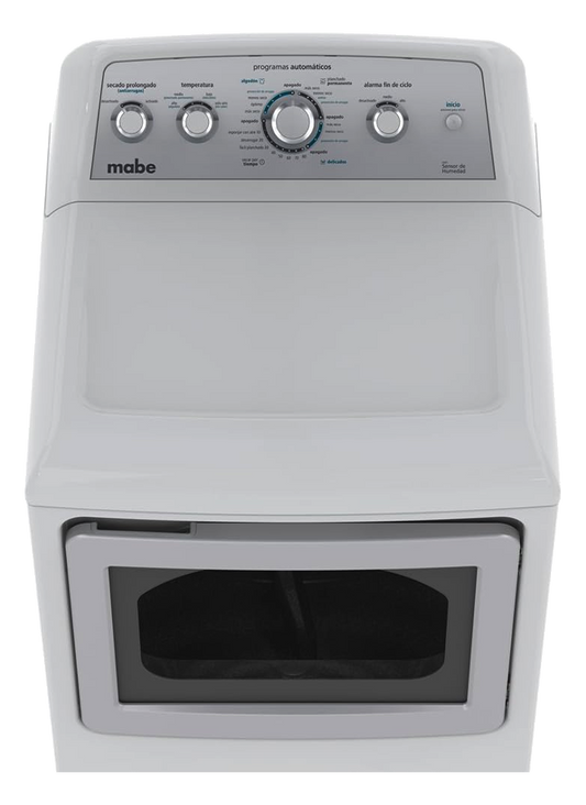 Secadora Mabe smg47n8msbab 19kg a 22kg blanco tapa cristal