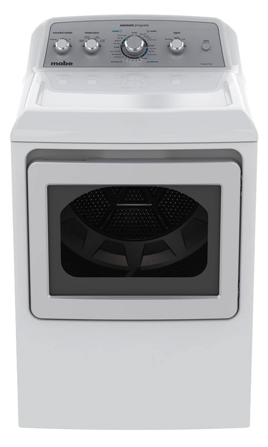 Secadora Mabe smg47n8msbab 19kg a 22kg blanco tapa cristal