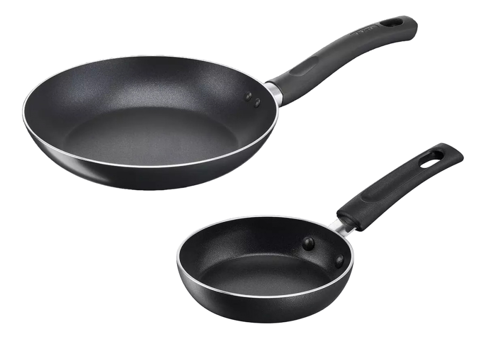 Sarten T-fal 0391900 inicia 2 piezas 18/30cm 2mm negro