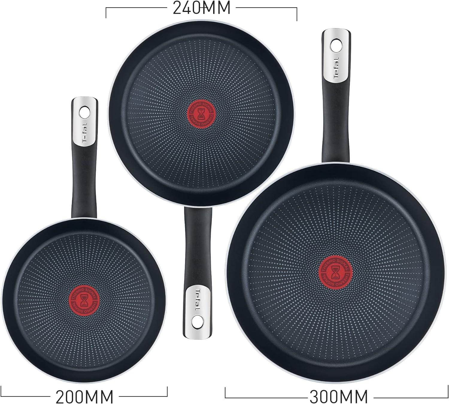 Sarten T-fal c3829082 juego 20/24/30 hard titanium plus