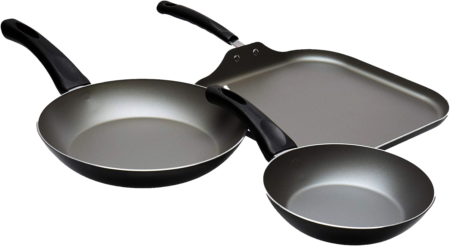 Sarten Tramontina 27899145 verona 3piezas 18/24/28cm negro