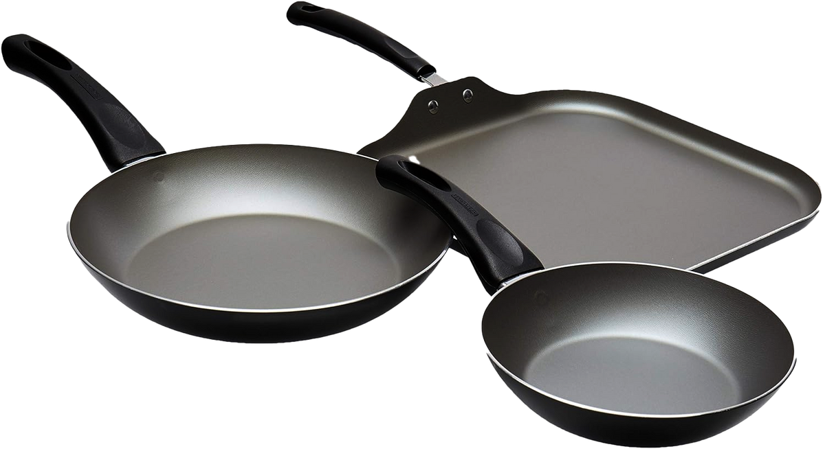 Sarten Tramontina 27899145 verona 3piezas 18/24/28cm negro