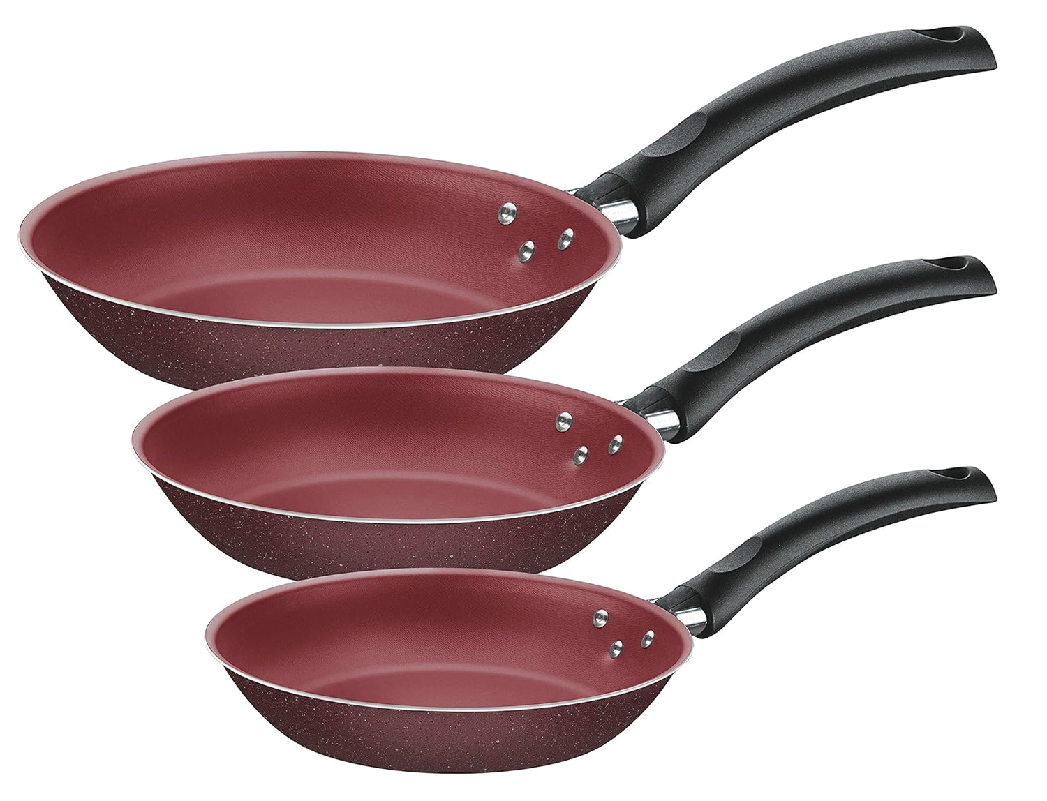 Sarten Tramontina 27899146 verona 3piezas 18/24/28cm rojo