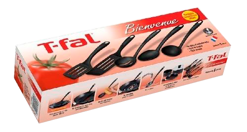 Utensilios T-fal k1450184m2 5 piezas negro