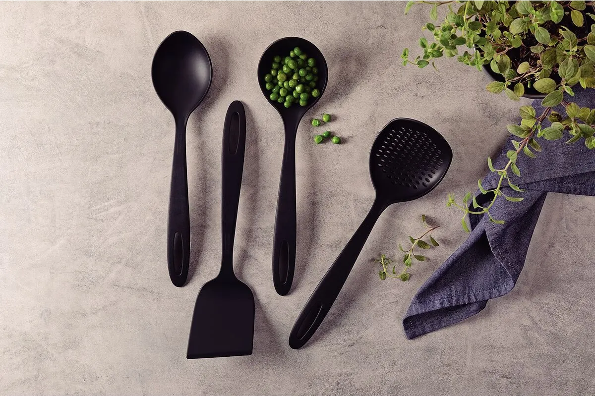 Utensilios Tramontina 25199001 ability 4 piezas nylon negro