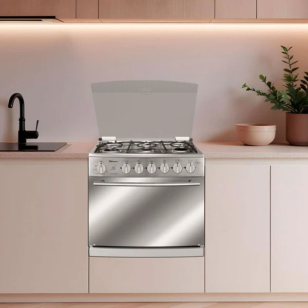 Estufa Koblenz Empotre 30 Pulgadas Varsovia 6 Quemadores Inox EE-1131VB-IIRIQ - Ekar de Gas