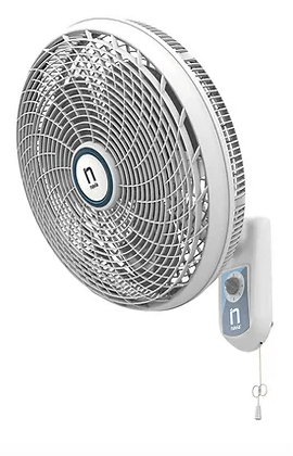 VENTILADOR NAVIA M016P 16PULGADAS PARED MANUAL REJILLAS PLASTICAS GRIS