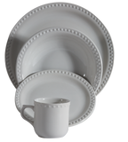 Vajilla santa anita mauve 16pz blanco