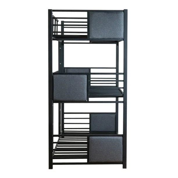 LITERA MOVVEL SANDRA TRIPLE INDIVIDUAL NEGRO