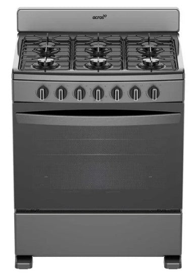 ESTUFA ACROS AFR2000G PISO 30PULGADAS GRIS ENCENDIDO MANUAL CUBIERTA PORCELANIZADA