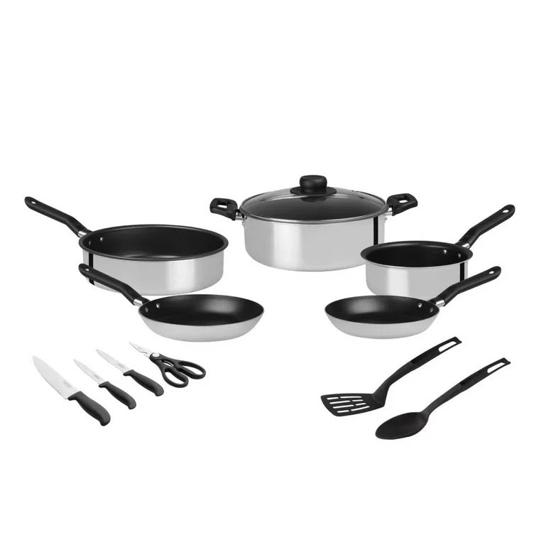 Bateria Ekco shine 58517 12piezas gris