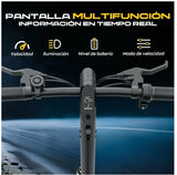 BICICLETA HONEY_WHALE B20 350-440W VEL_MAX 35KM/H SOPORTE_120KG METAL - Ekar de Gas