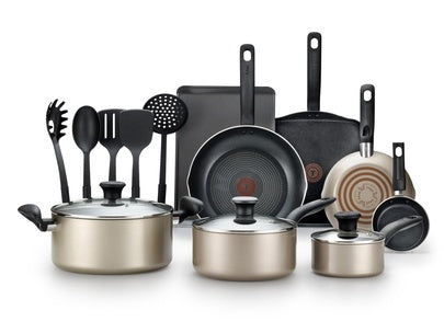 Baterí­a T-fal b059sg64 culinare 16 piezas negro/champagne