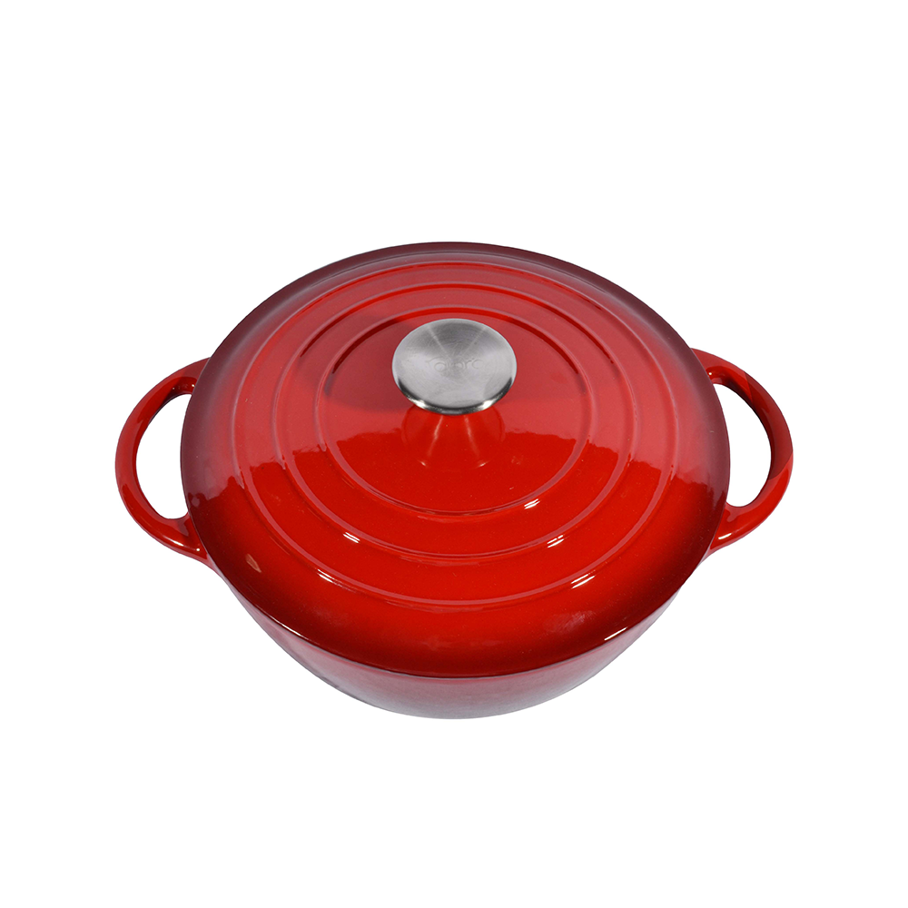 Cacerola alpro 9619 20cm hierro esmaltado rojo