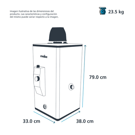 CALENTADOR MABE CRM06SLP RAPIDA RECUPERACION 6LT GAS LP GRIS 1SERVICIO