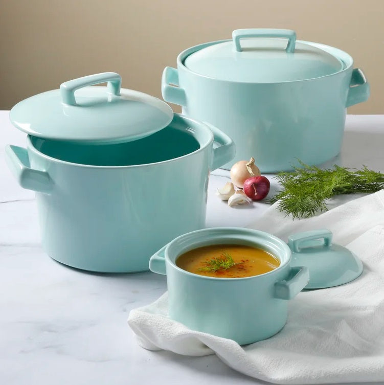 Cacerola martha stewart 120092.06r 6 piezas azul