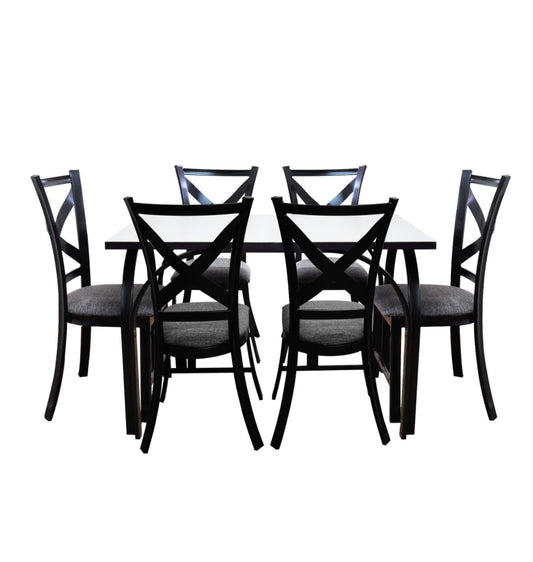 Comedor Mueblemex dubai 6personas chocolate