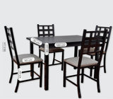 COMEDOR MUEBLEMEX PALERMO 4PERSONAS CHOCOLATE