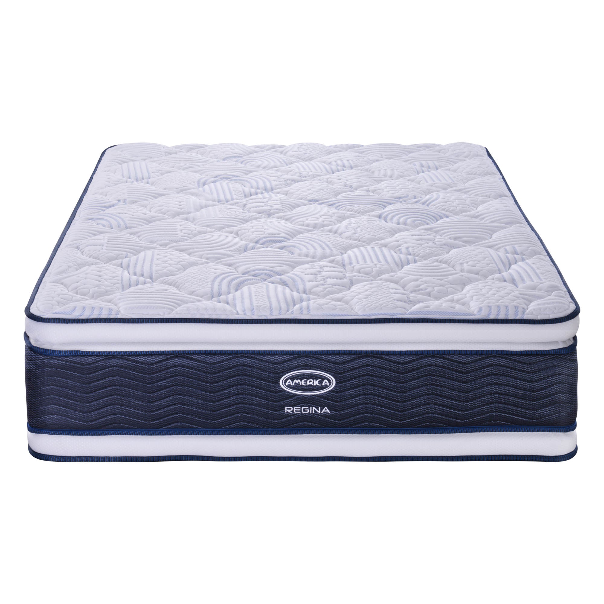 COLCHON AMERICA REGINA DOBLE COLCHONETA AZUL