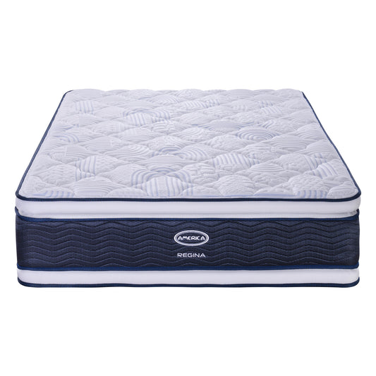 COLCHON AMERICA REGINA DOBLE COLCHONETA AZUL