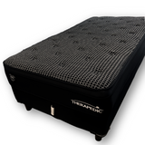 COLCHON THERAPEDIC DARLING MEDIO/FIRME NEGRO NO VUELTA BOX GRATIS