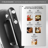 BATIDORA RCA RC-72 MANO 250W 5VEL NEGRO