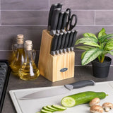 Cuchillo oster 91607.14 14piezas inox negro bloque madera - Ekar de Gas