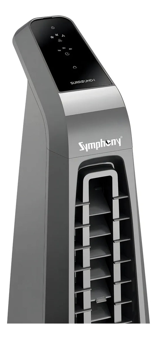 Ventilador symphony surround i torre gris 3vel 150w