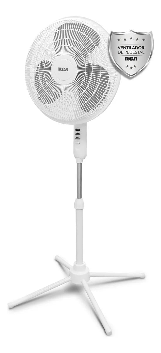 VENTILADOR RCA RC-16B1 16PULGADAS PEDESTAL 3VEL BLANCO