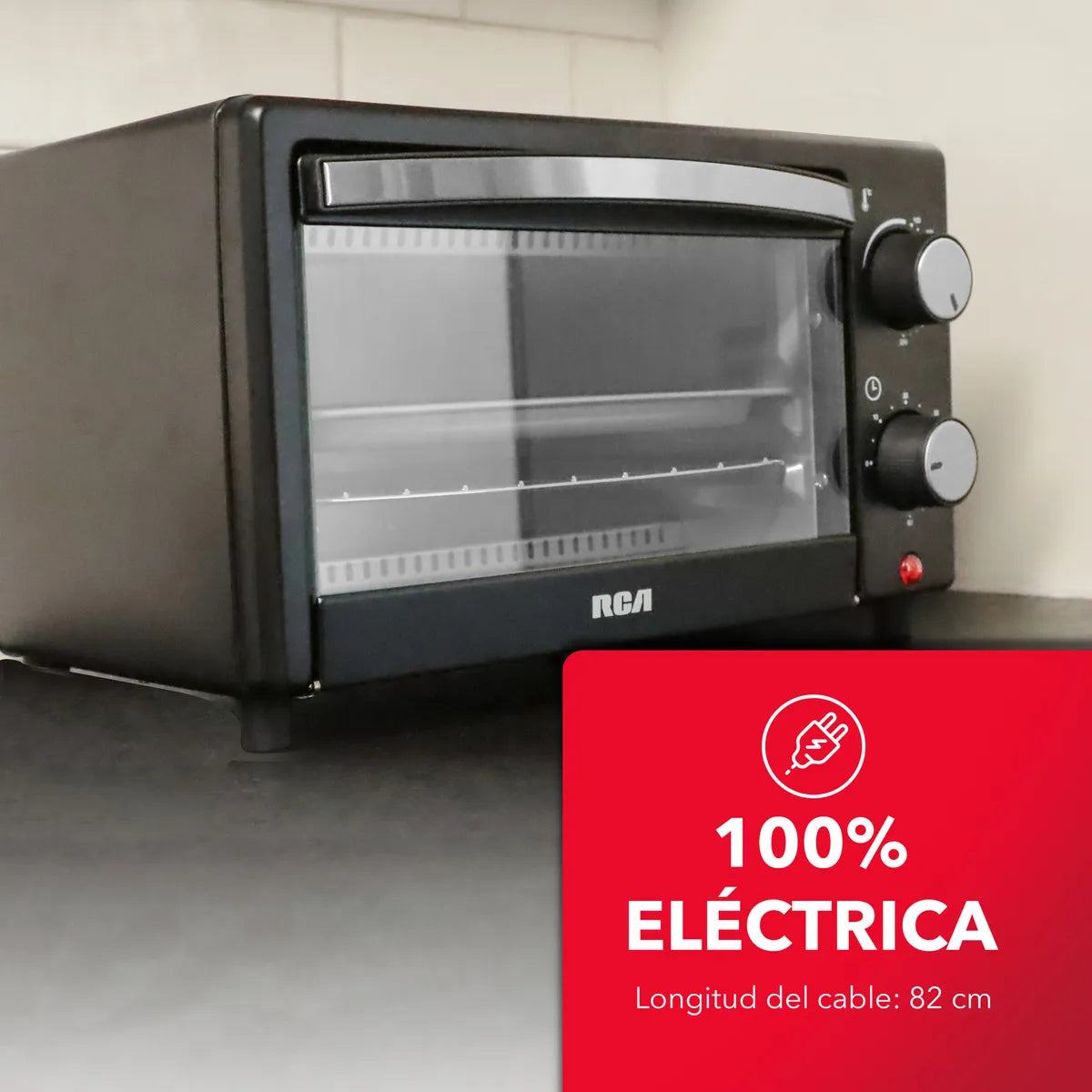 HORNO ELECTRICO RC-9L 800W NEGRO 9LTS