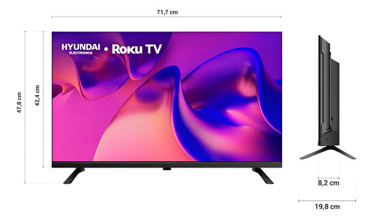 PANTALLA HYUNDAI HYLED3257RiM 32PULGADAS SMART LED HD 3HDMI 1USB ROKU