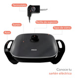 Sarten electrico rca rc-3030c 1400w 5 niveles temperaturas