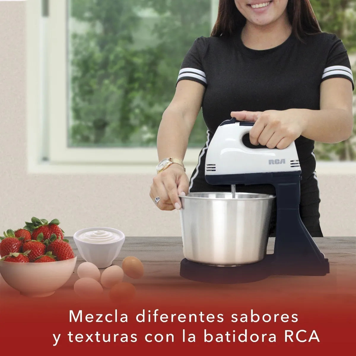 Batidora rca rc-67ss pedestal 120w 7vel 2.5lts