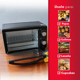 HORNO ELECTRICO RC-9L 800W NEGRO 9LTS
