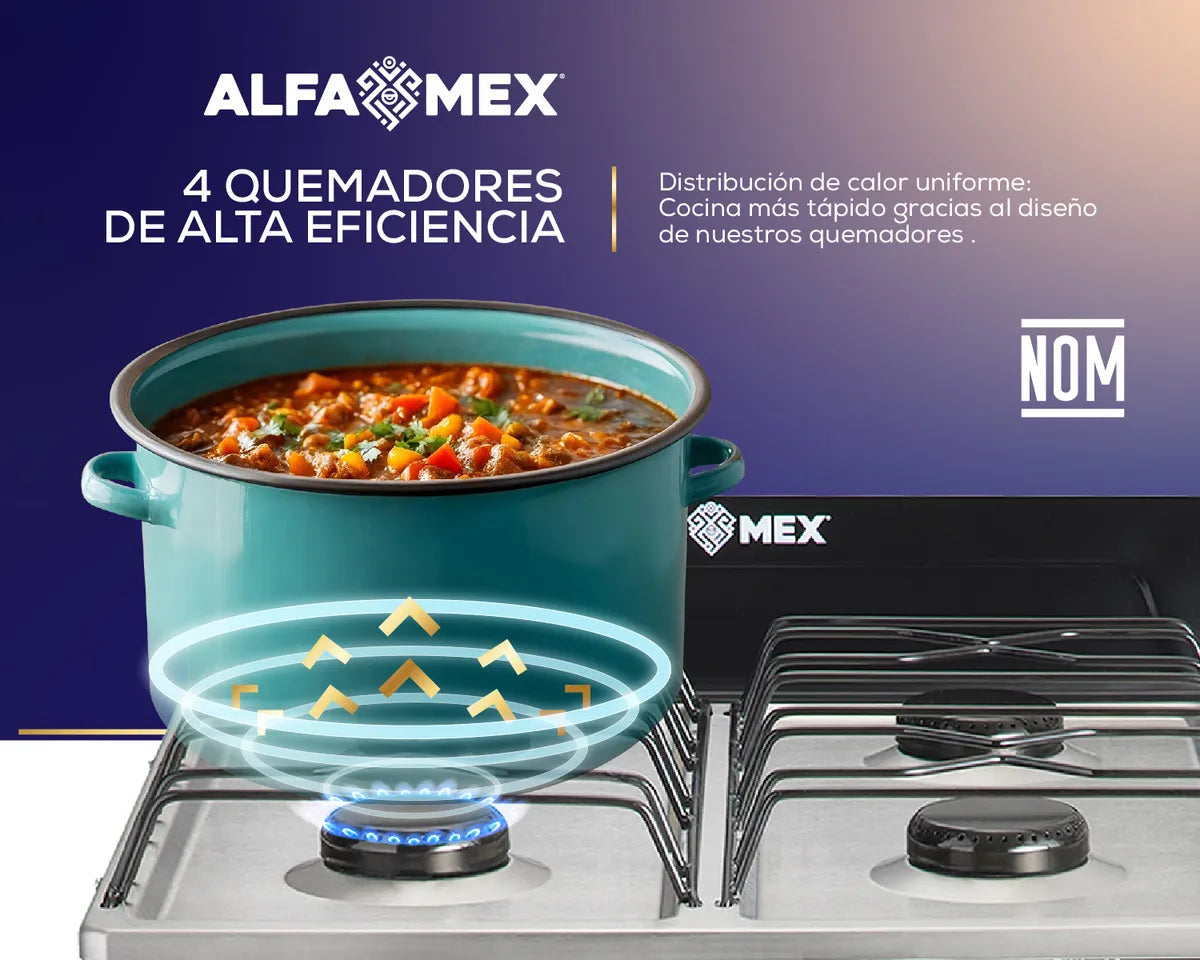ESTUFA ALFA MEX 211 GABINETE NEGRO