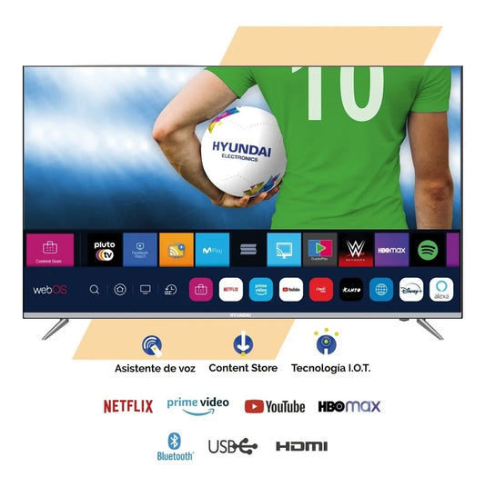 PANTALLA HYUNDAI HHYLED5808W4KM 58PULGADAS 4K SMART UHD 2USB 3HDMI